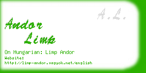 andor limp business card